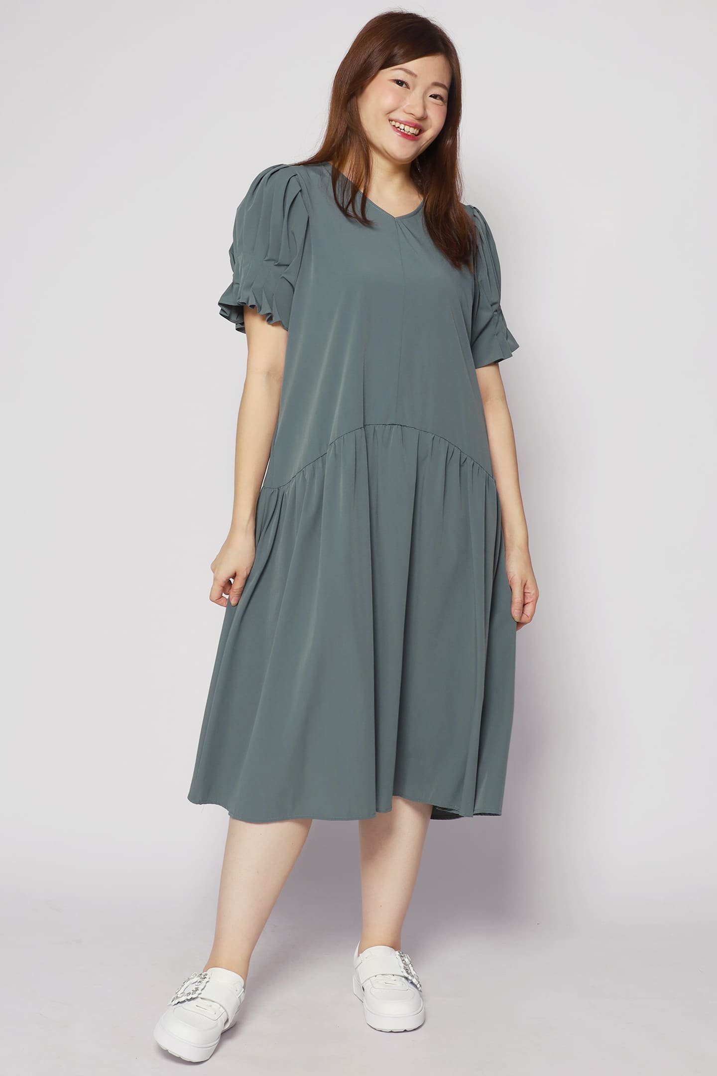 Ann Dress in Mint Green - Image 1