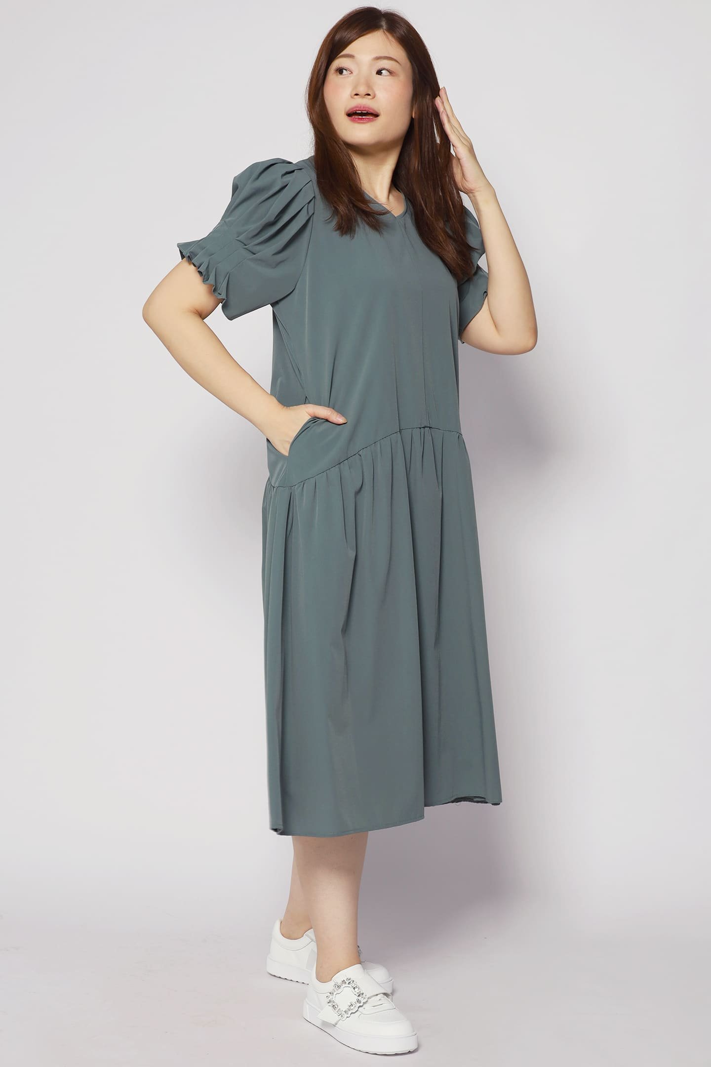 Ann Dress in Mint Green - Image 5