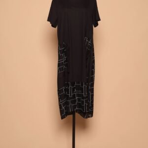PO - Everly Squares Dress in Black - Image 5