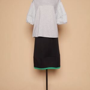 PO - Yuan Embossed Sleeves Top in Grey - Image 8