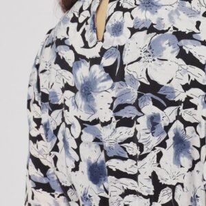 Astha Dress in Blue Floral - Image 8