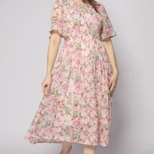 Astha Dress in Pink Dreams - Image 3