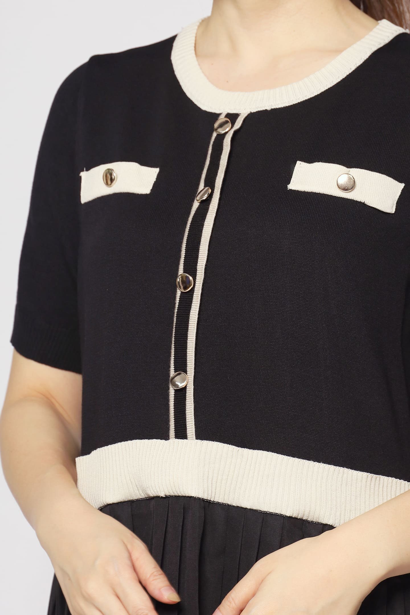 Audrey Knit Dress in Black - Image 5