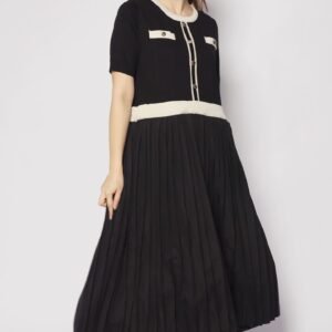 Audrey Knit Dress in Black - Image 2
