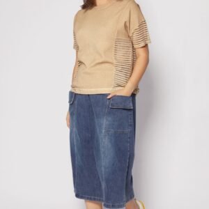 Briggs Netted Top in Brown - Image 6