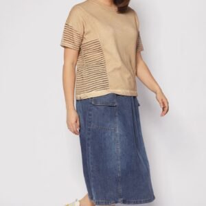 Briggs Netted Top in Brown - Image 7