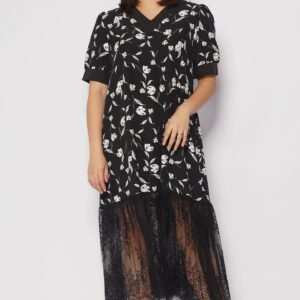 Calandra Floral Lace Dress - Image 1