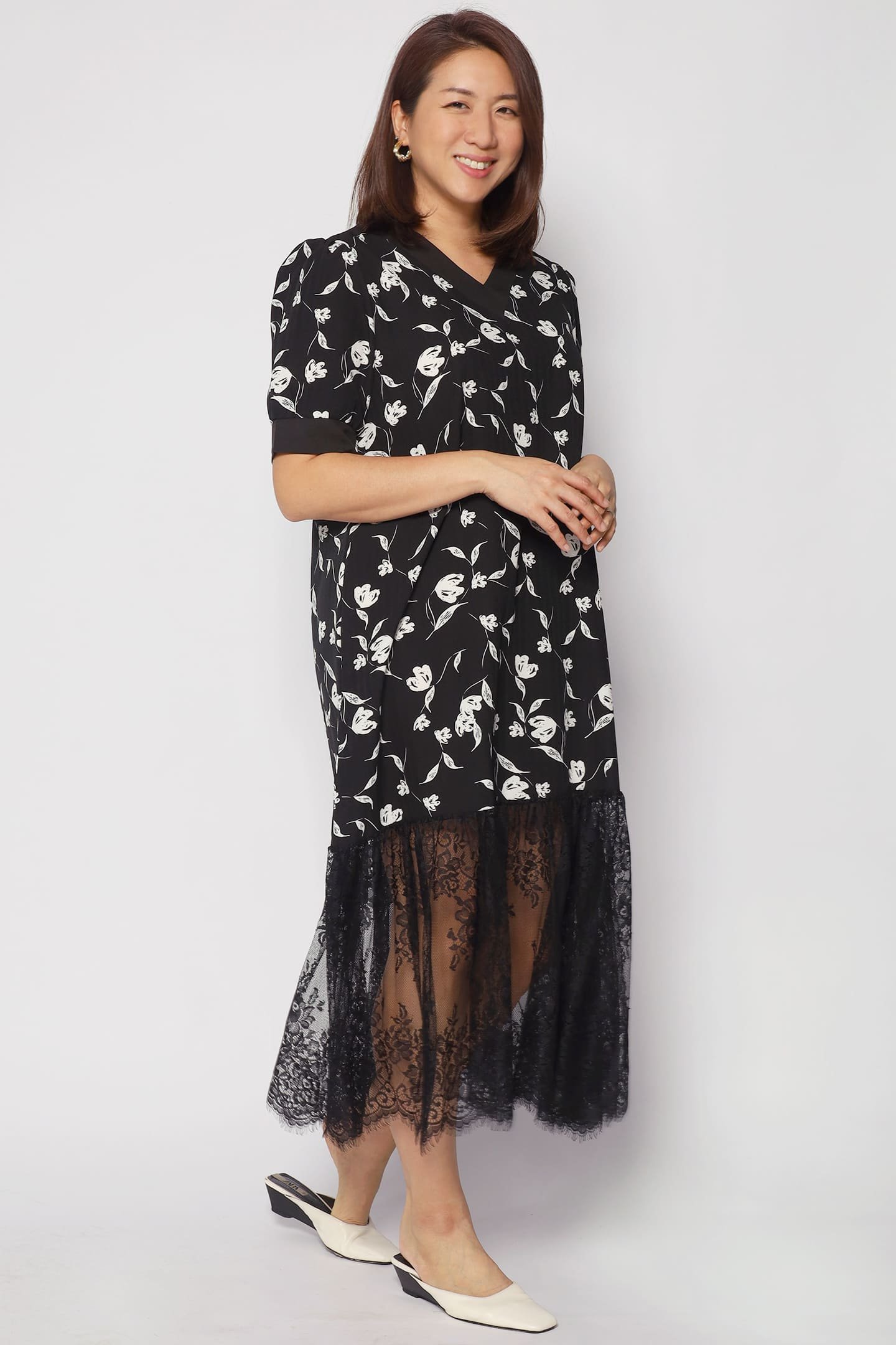 Calandra Floral Lace Dress - Image 2