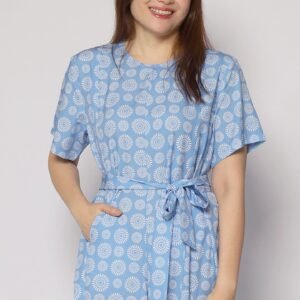 Celine Jumpsuit in Seamless Circles - Image 4
