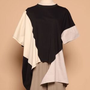 PO - Chun Colourblock Asymmetrical Top - Image 5