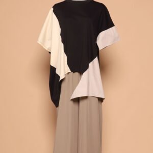 PO - Chun Colourblock Asymmetrical Top - Image 3
