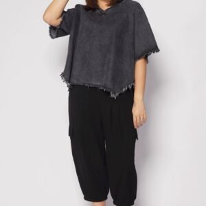 Damian Cargo Pants in Black - Image 1