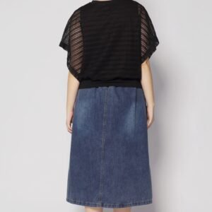 Dom Netted Top in Black - Image 7