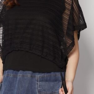 Dom Netted Top in Black - Image 8