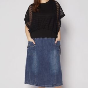 Dom Netted Top in Black - Image 1