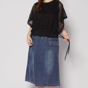 Dom Netted Top in Black - Image 5