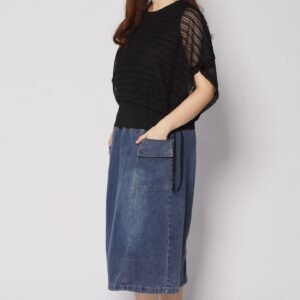Dom Netted Top in Black - Image 6