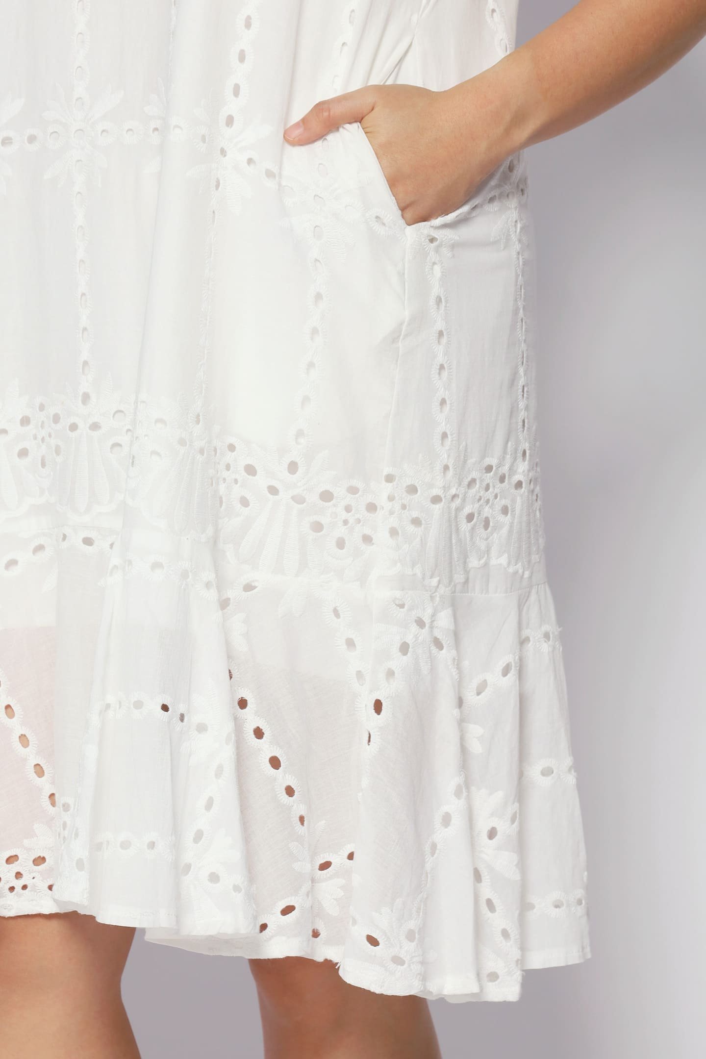 Ellie Eyelet Crochet Dress - Image 12