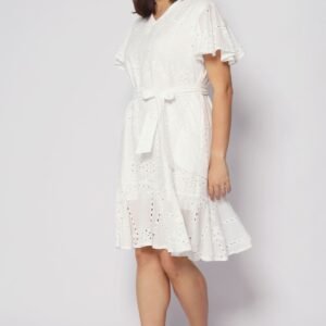 Ellie Eyelet Crochet Dress - Image 3