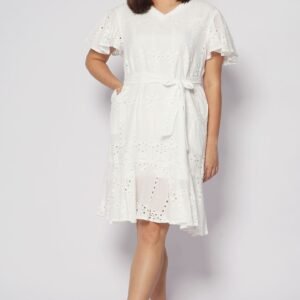 Ellie Eyelet Crochet Dress - Image 4