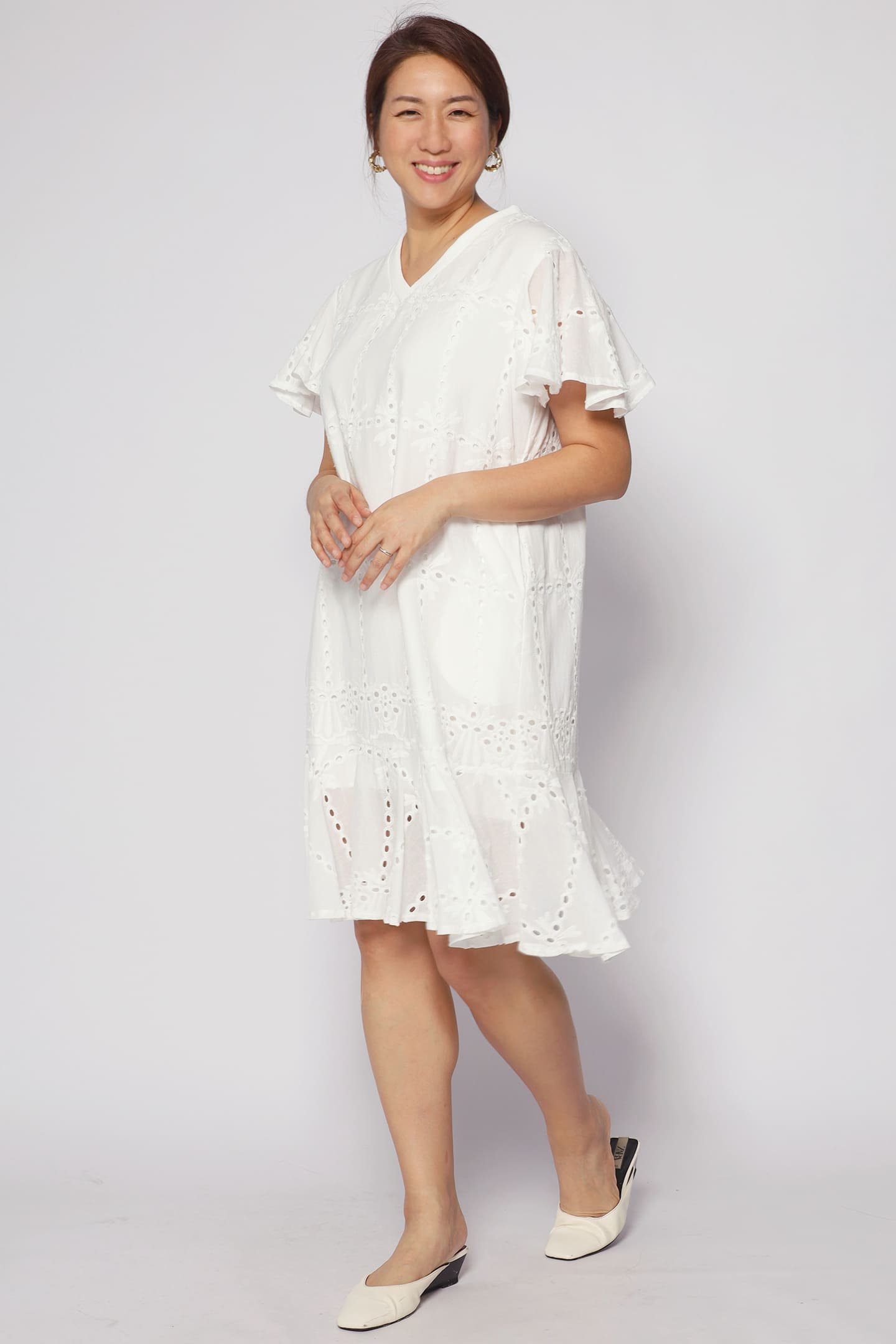 Ellie Eyelet Crochet Dress - Image 8