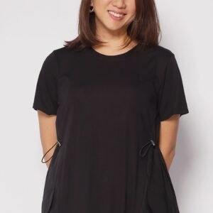 Ember Pocket Dress in Black - Image 3