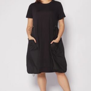 Ember Pocket Dress in Black - Image 4