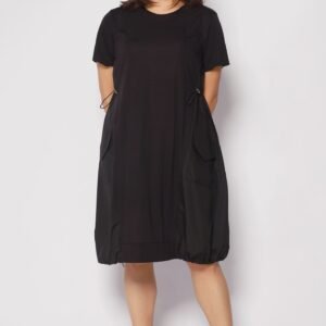 Ember Pocket Dress in Black - Image 5