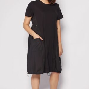 Ember Pocket Dress in Black - Image 2