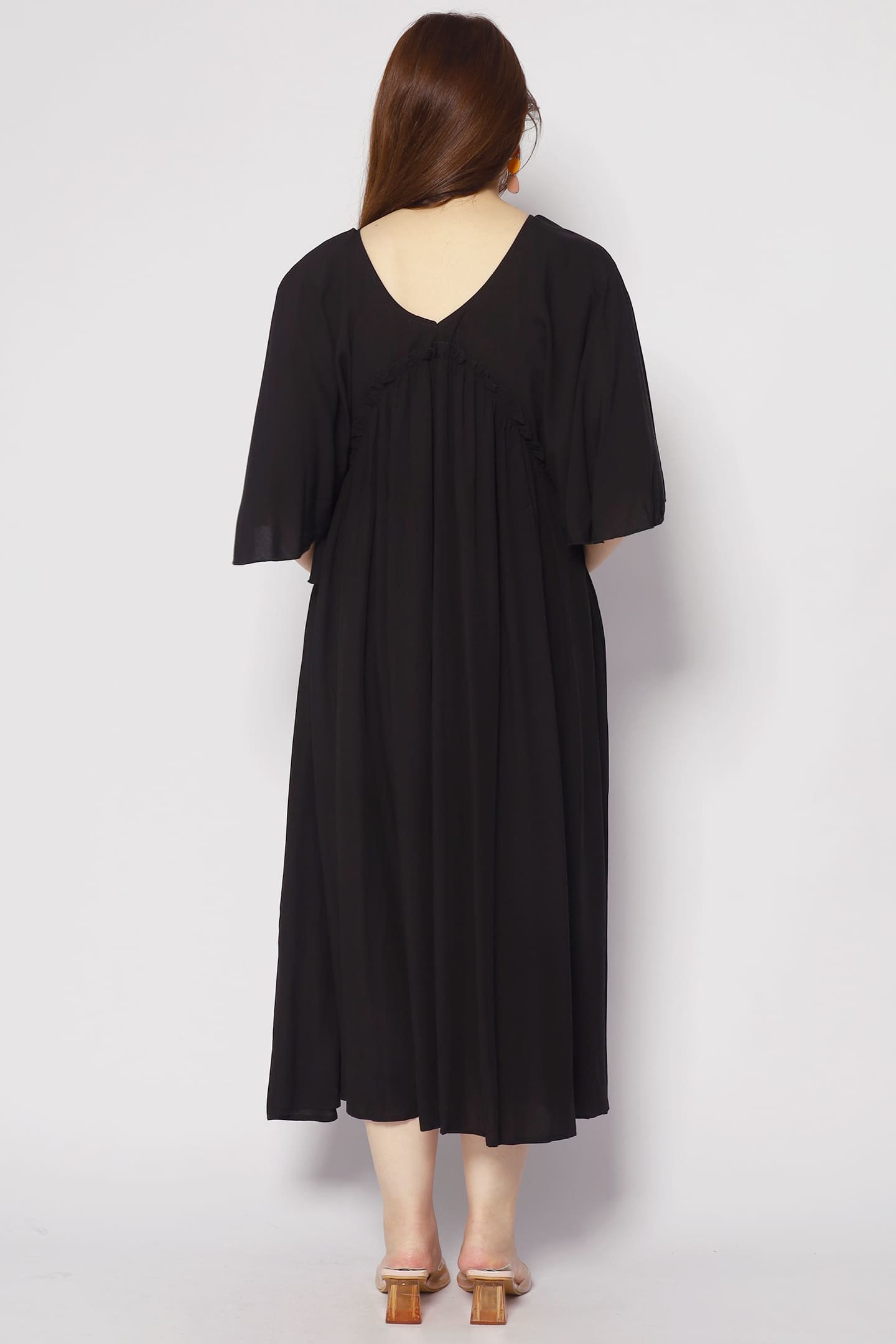 Emerson Flare Dress in Black - Image 7