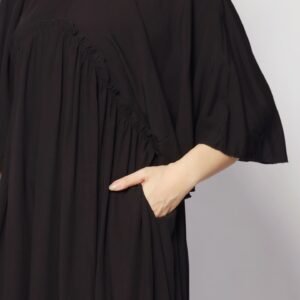 Emerson Flare Dress in Black - Image 9