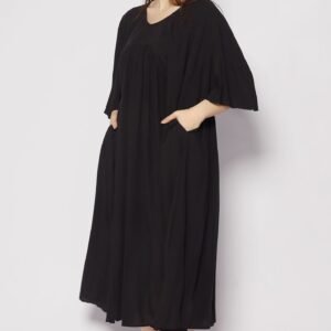 Emerson Flare Dress in Black - Image 4