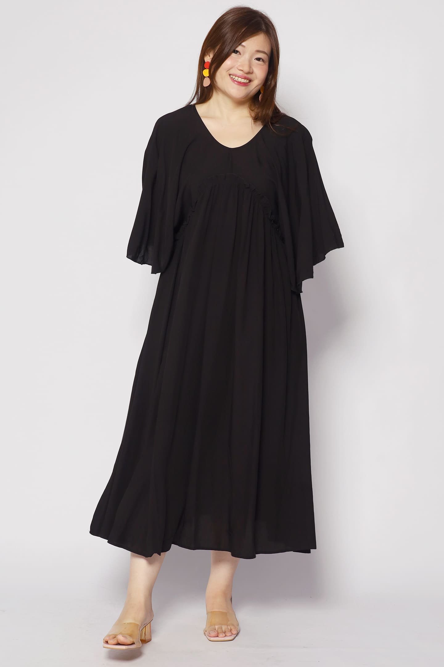 Emerson Flare Dress in Black - Image 1