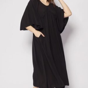 Emerson Flare Dress in Black - Image 3