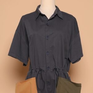 PO - Fernando Colourblock Jumpsuit in Blue - Image 3