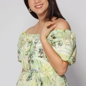 PO - Frankie Dress in Green Scenery - Image 3