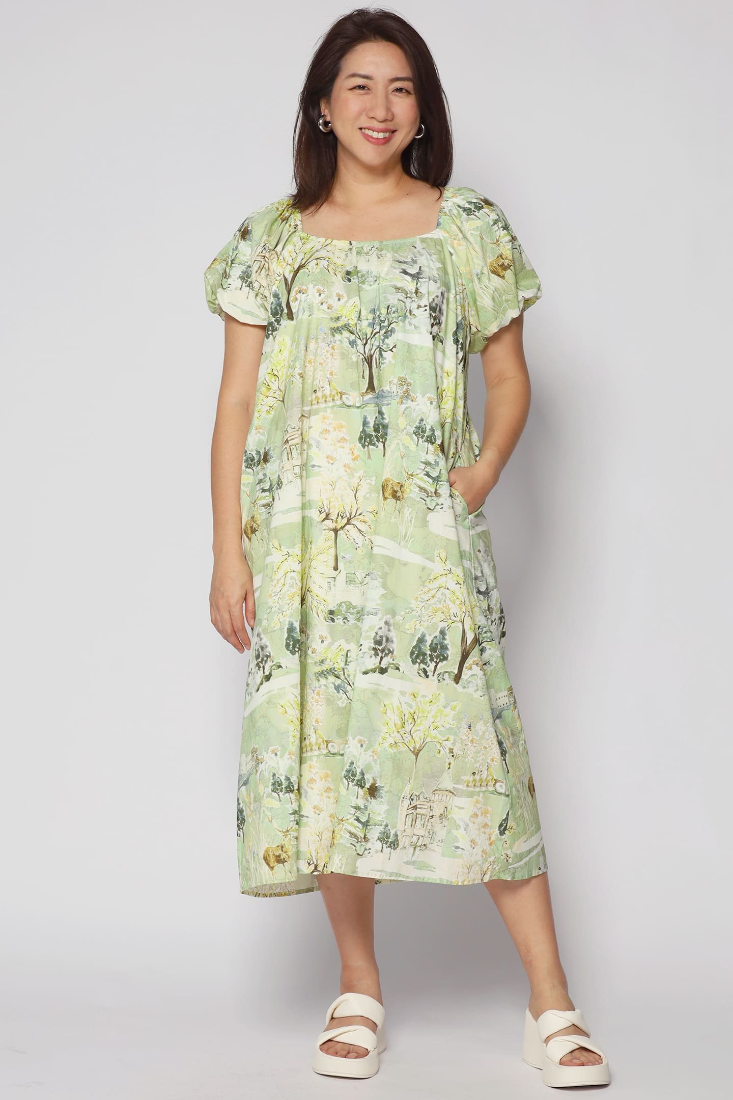 PO - Frankie Dress in Green Scenery - Image 6