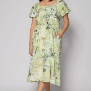PO - Frankie Dress in Green Scenery - Image 4