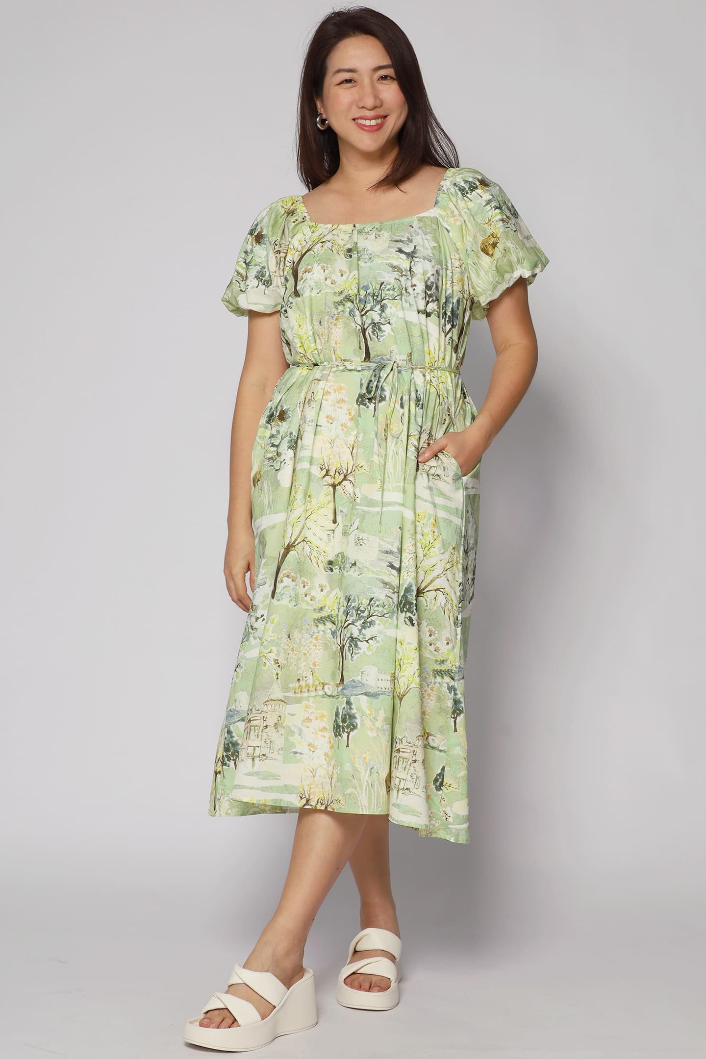 PO - Frankie Dress in Green Scenery - Image 4