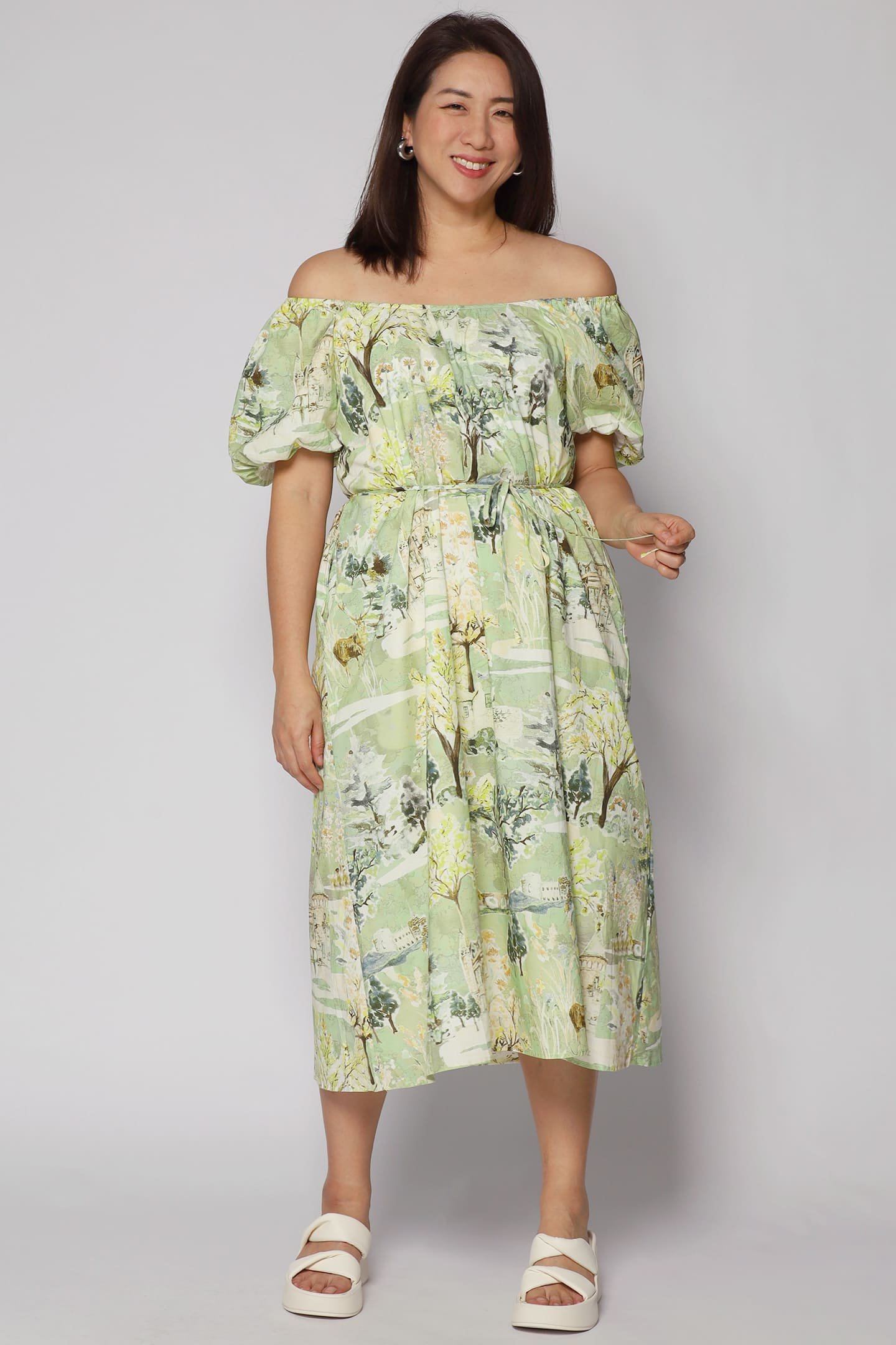 PO - Frankie Dress in Green Scenery - Image 2