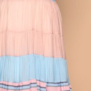 PO - Gabbie Colourblock Skirt in Blue - Image 4