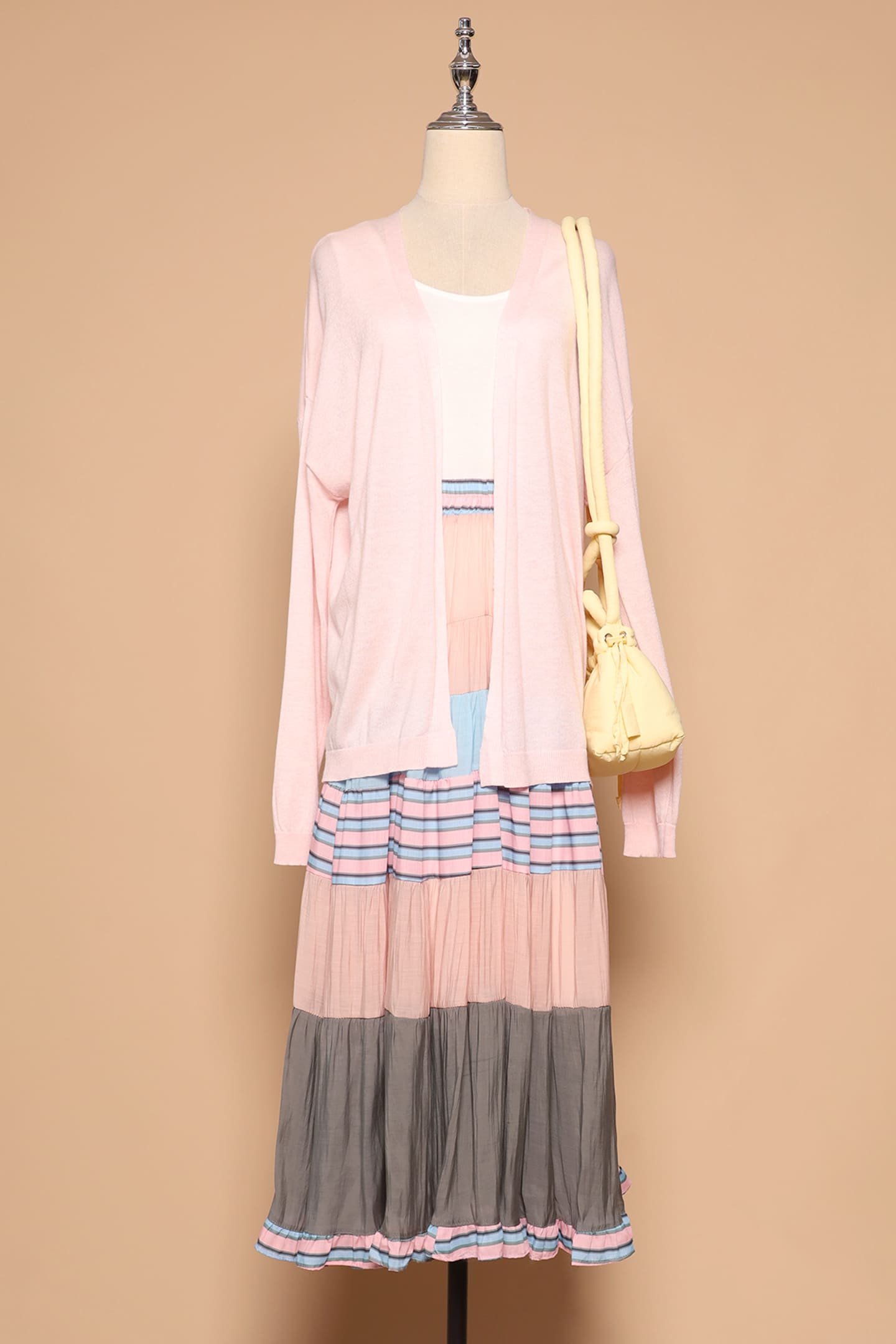 PO - Gabbie Colourblock Skirt in Blue - Image 6