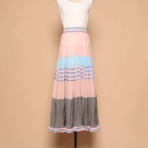PO - Gabbie Colourblock Skirt in Blue - Image 1