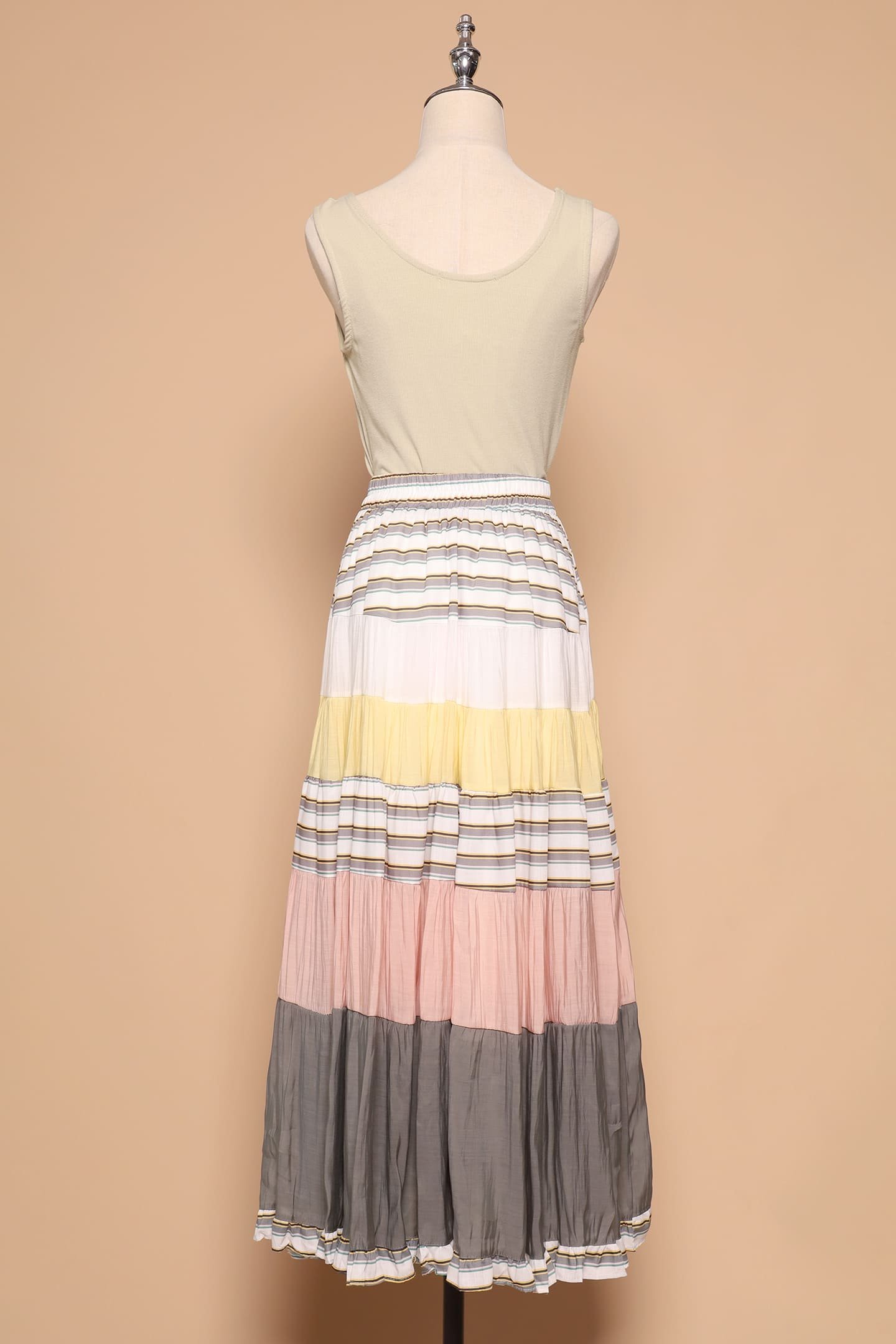 PO - Gabbie Colourblock Skirt in Yellow - Image 4