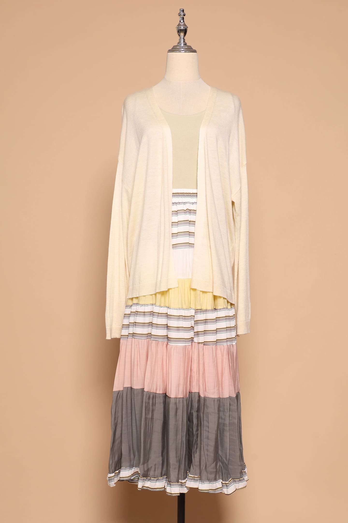PO - Gabbie Colourblock Skirt in Yellow - Image 1