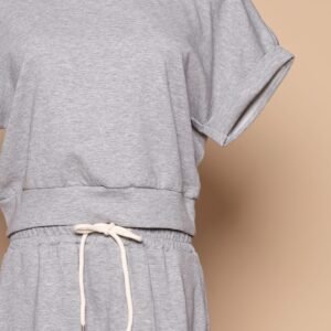 PO - Gel 2 in 1 Top and Skirt Set in Grey - Image 2