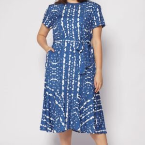Gisele Dress in Blue Madrid - Image 3
