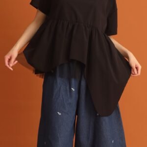 CHOSEN - Haelin Asymmetrical Top in Black - Image 4