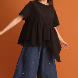CHOSEN - Haelin Asymmetrical Top in Black - Image 1