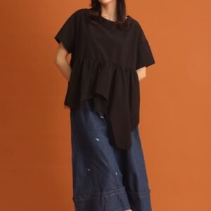 CHOSEN - Haelin Asymmetrical Top in Black - Image 3